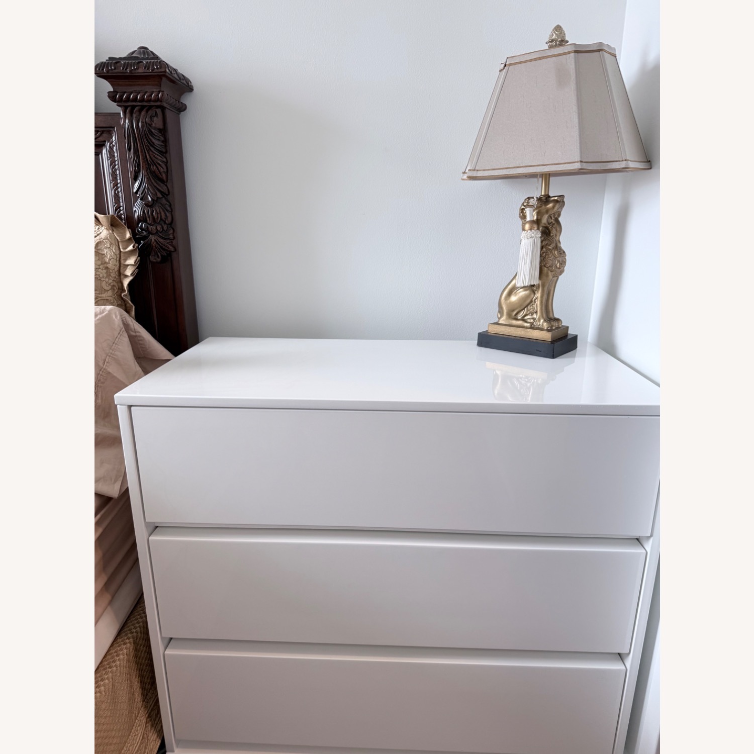 CB2 Gallery 3-Drawer White Dresser - image-3
