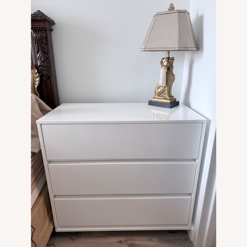 Used CB2 Gallery 3-Drawer White Dresser for sale on AptDeco