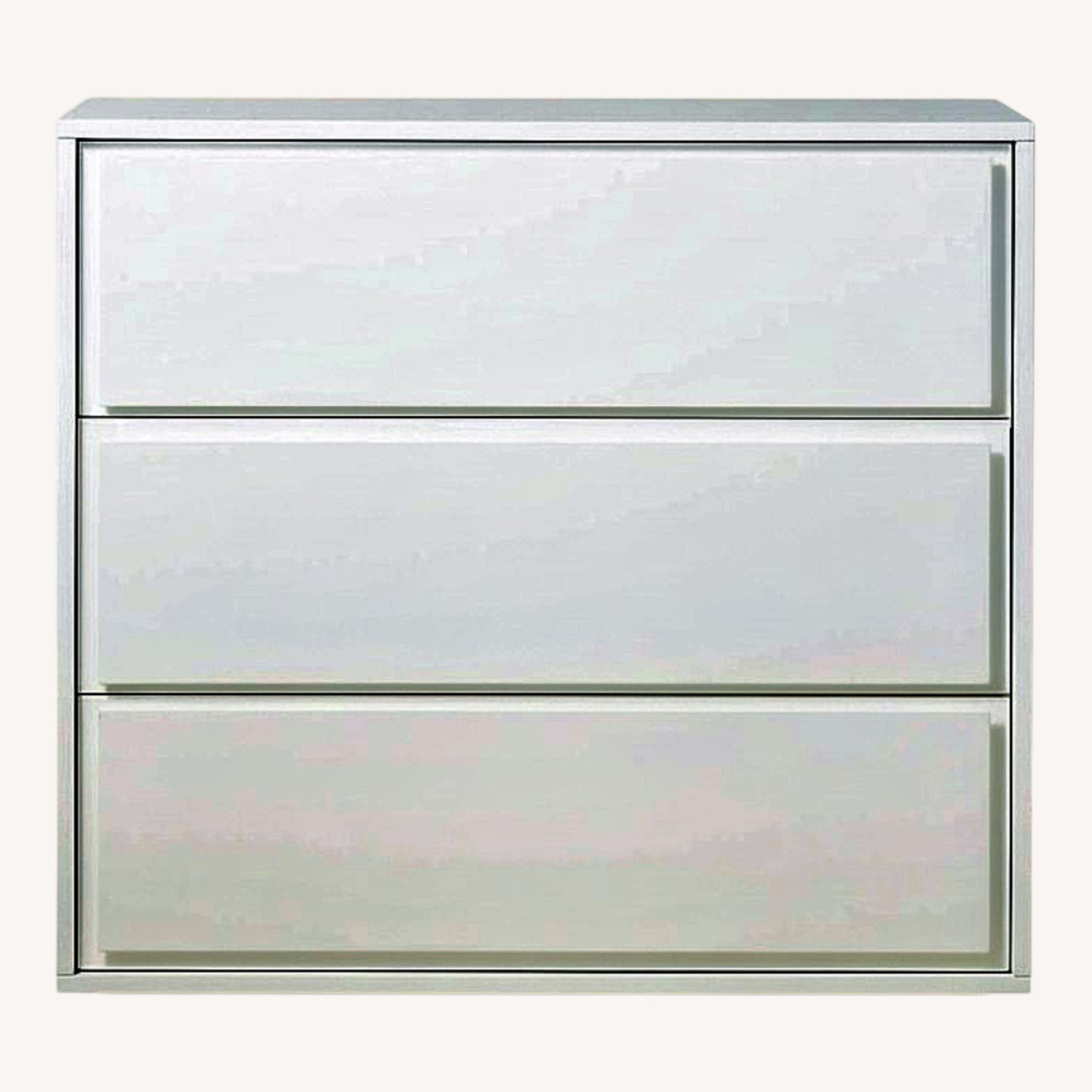 CB2 Gallery 3-Drawer White Dresser - image-0