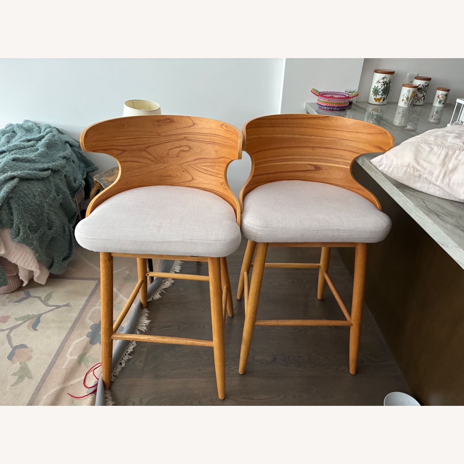 Natural Wood Stools - image-4