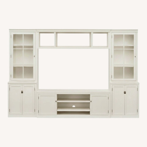 Used Pottery Barn Logan 4 Piece Media Storage Unit for sale on AptDeco