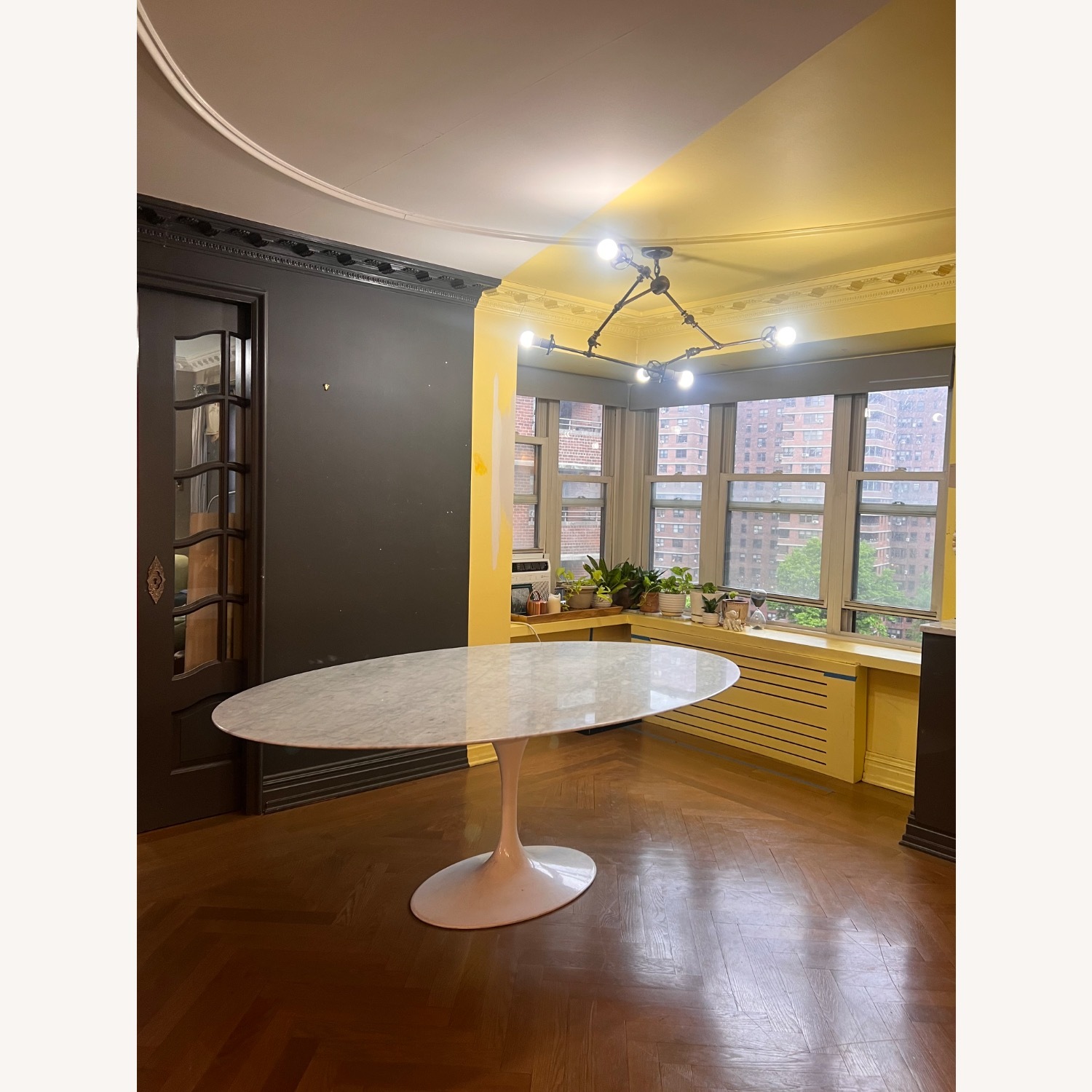 Sit Down NY White Marble Tulip Dining Table - image-1