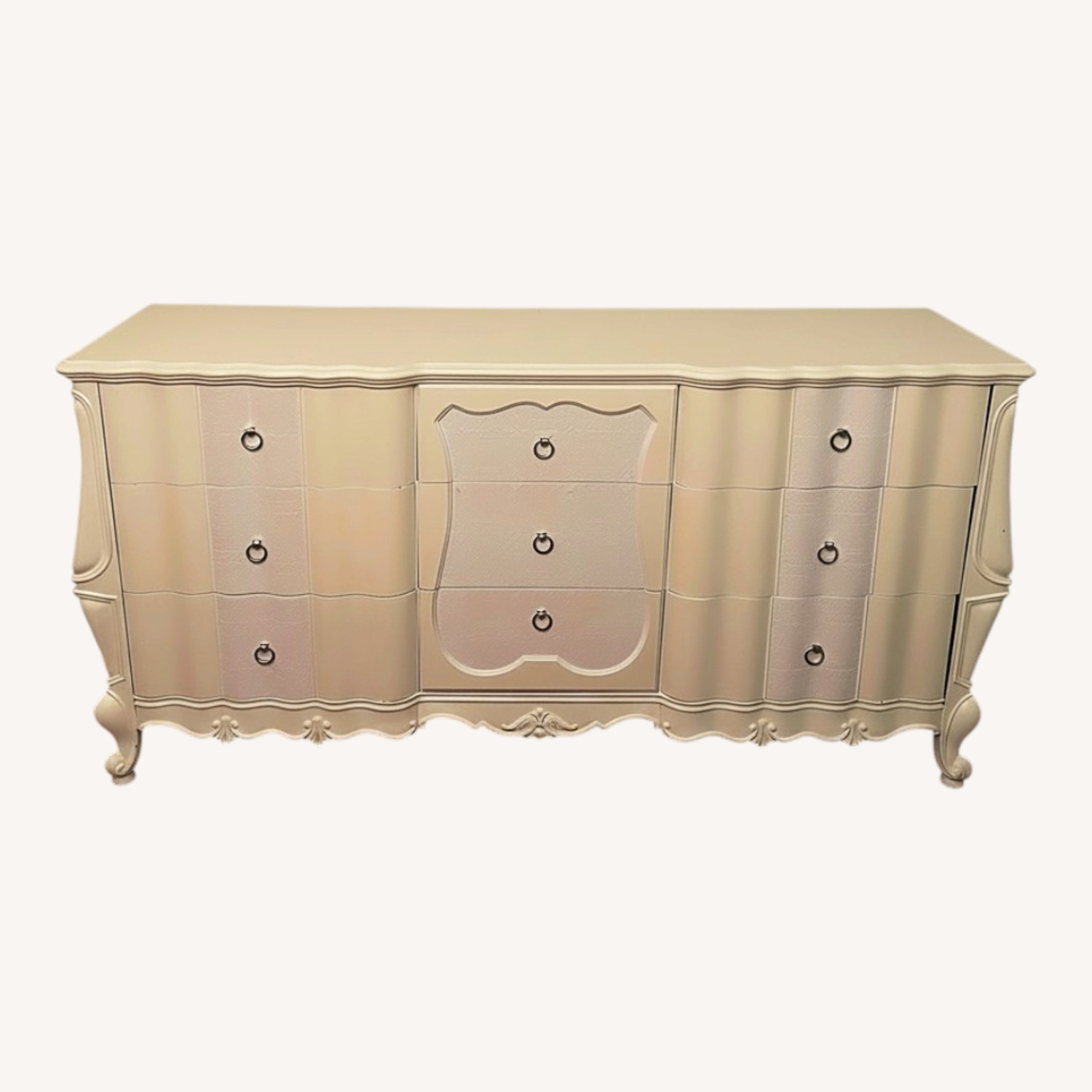 Vintage French Provincial White Wood Dresser - image-0