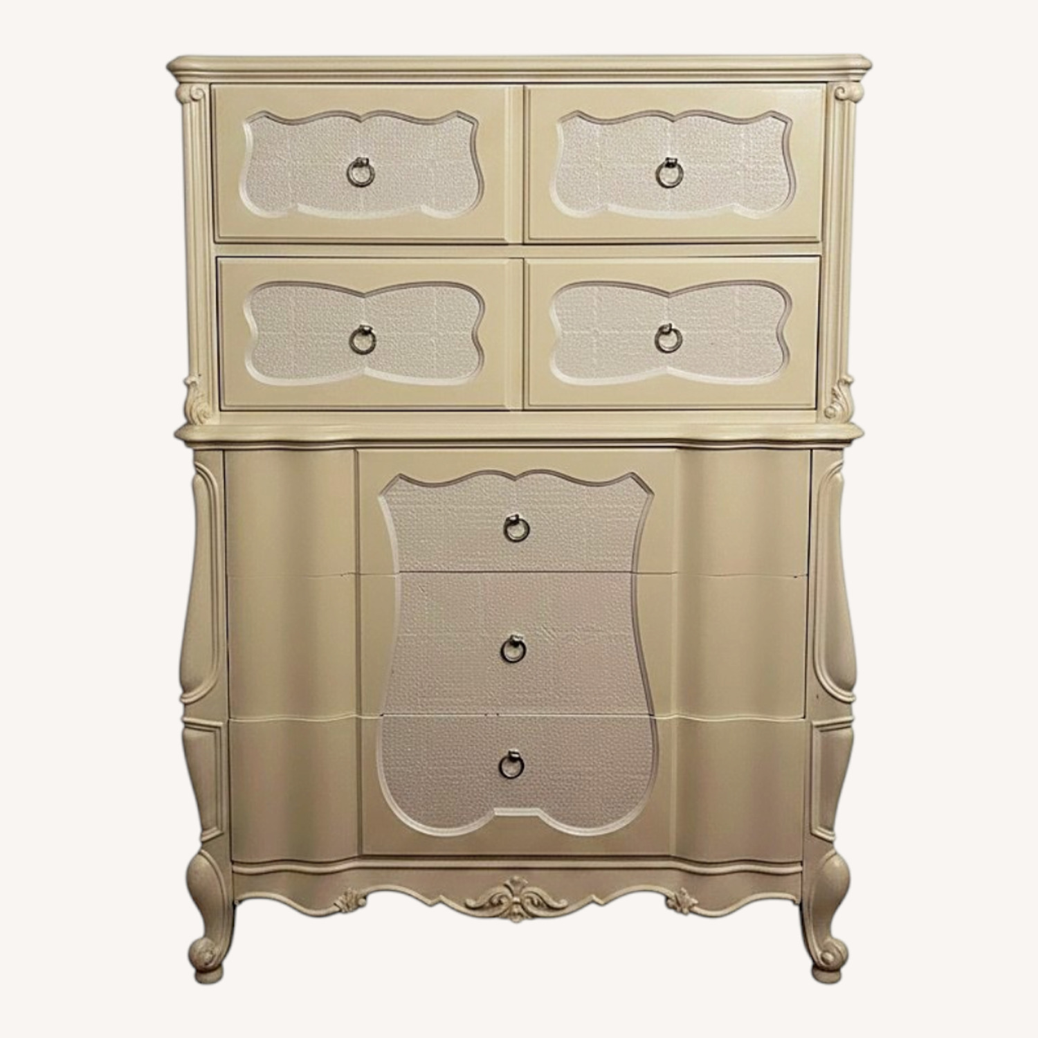 Antique French Provincial Wood Bureau - image-0