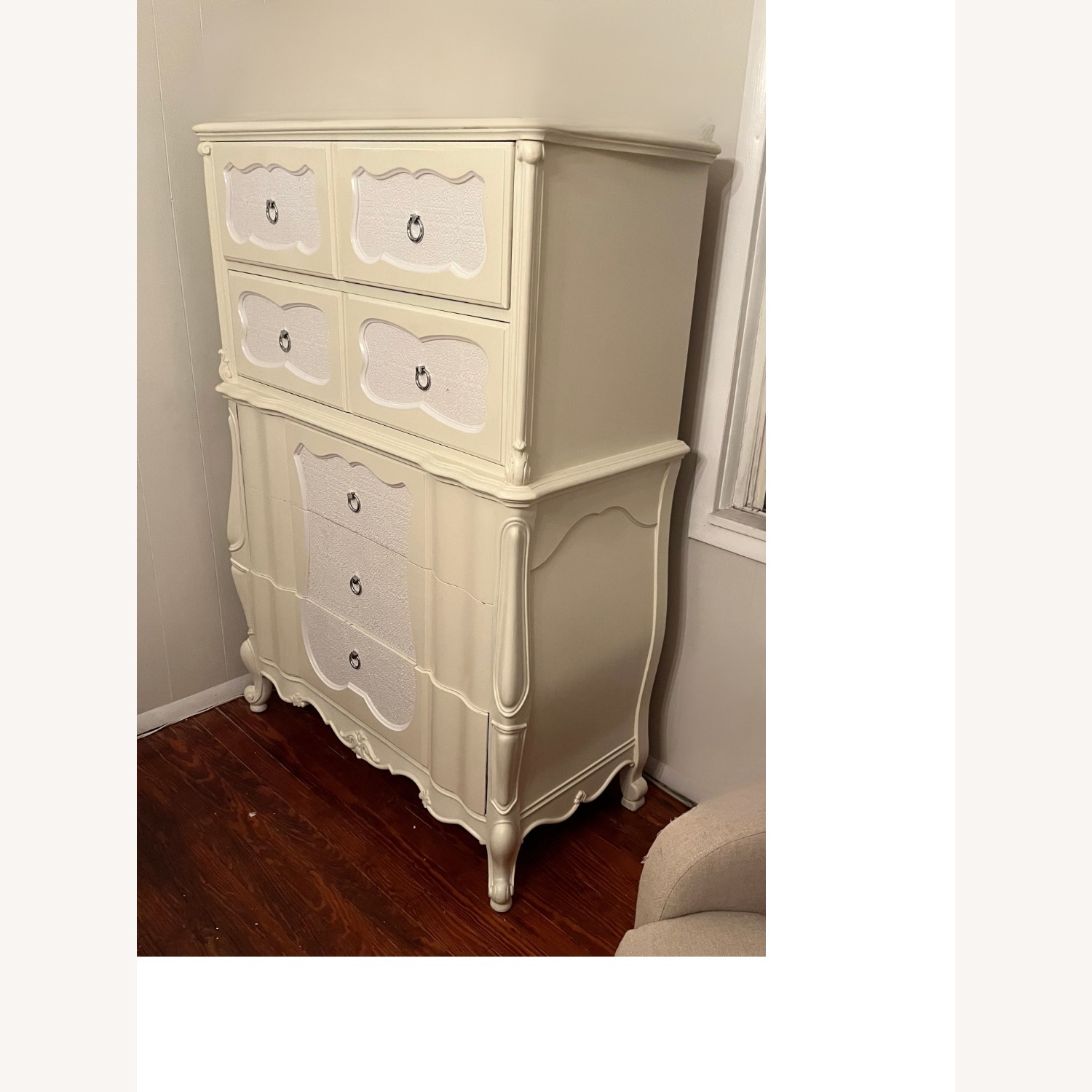 Antique French Provincial Wood Bureau - image-2