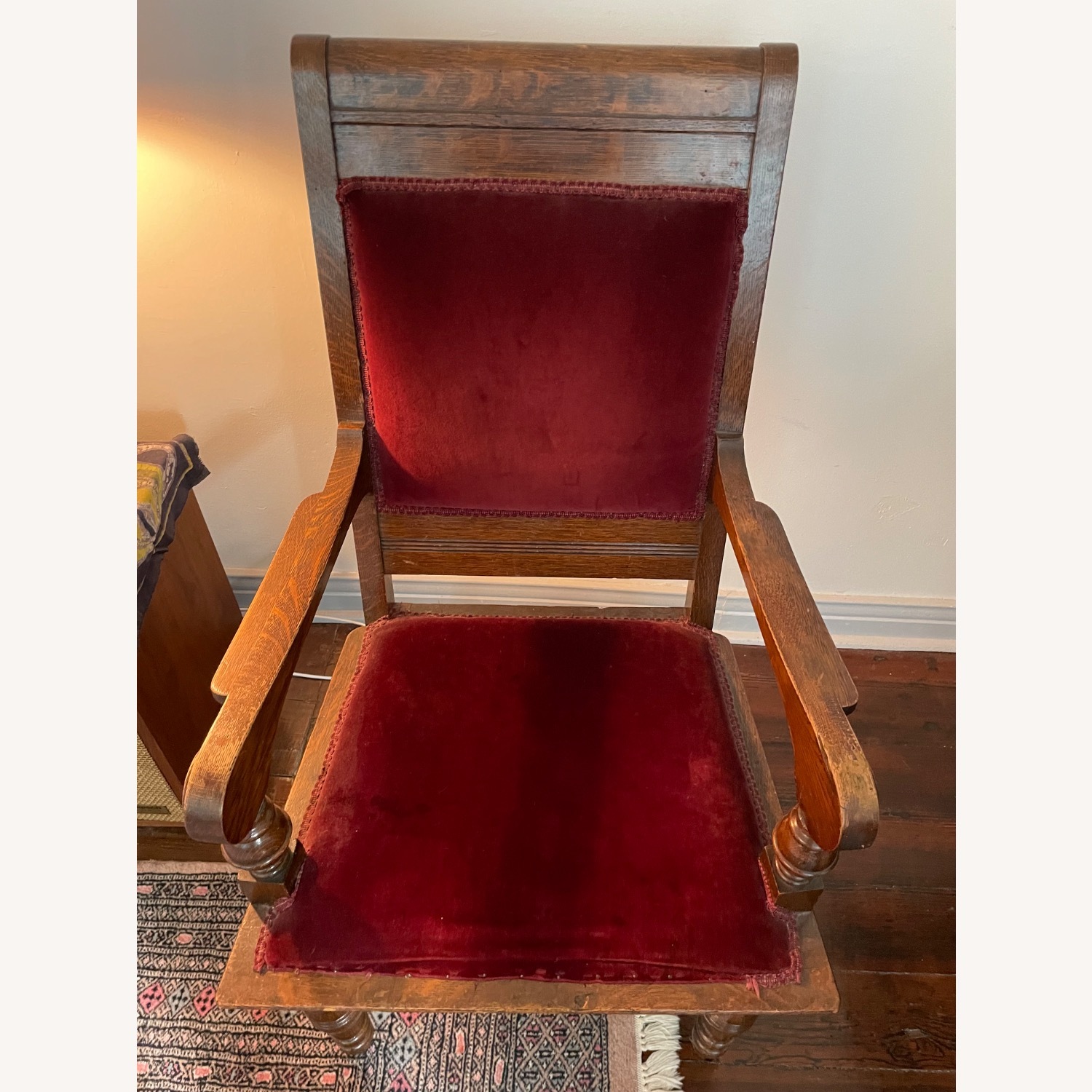 Antique Odd Fellows Thrones Chair - image-2