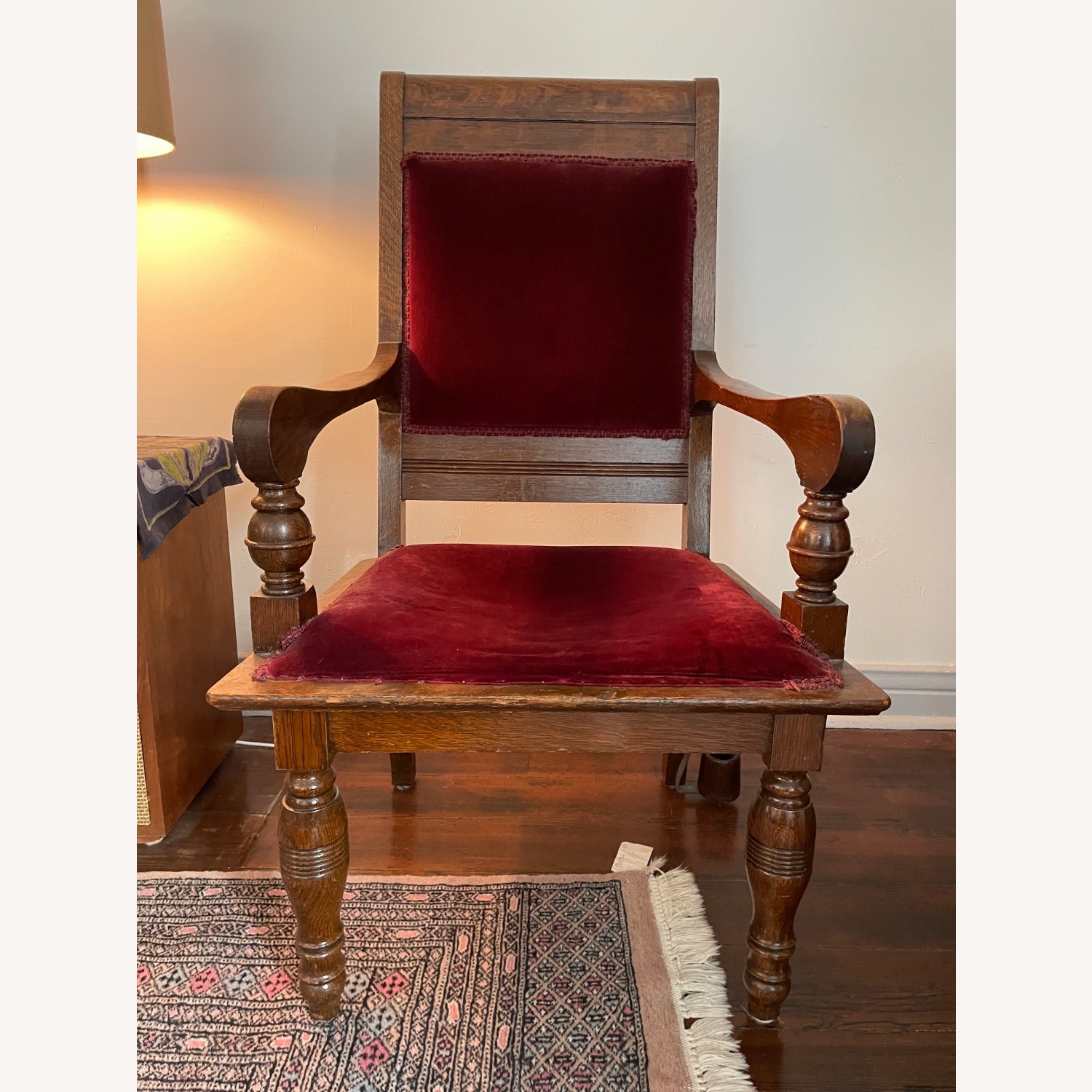 Antique Odd Fellows Thrones Chair - image-3