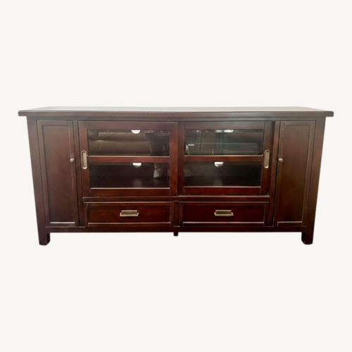 Used Drexel Dark Brown Wood Media Storage for sale on AptDeco