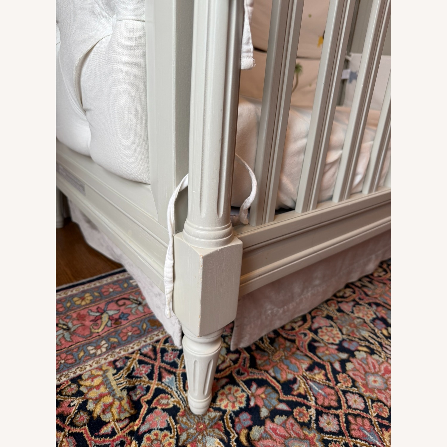 Pottery Barn Blythe Tufted Convertible Crib - image-4