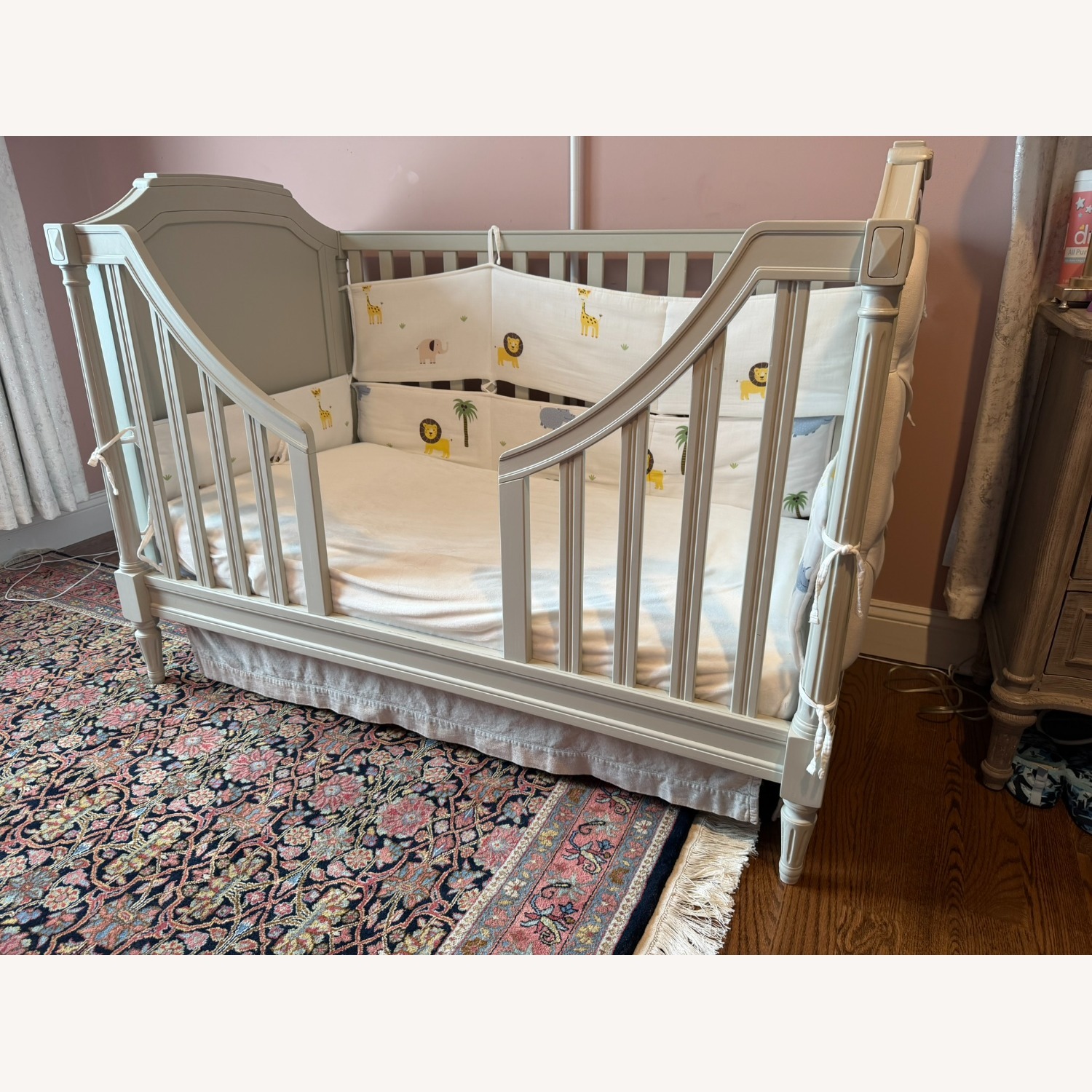 Pottery Barn Blythe Tufted Convertible Crib - image-3