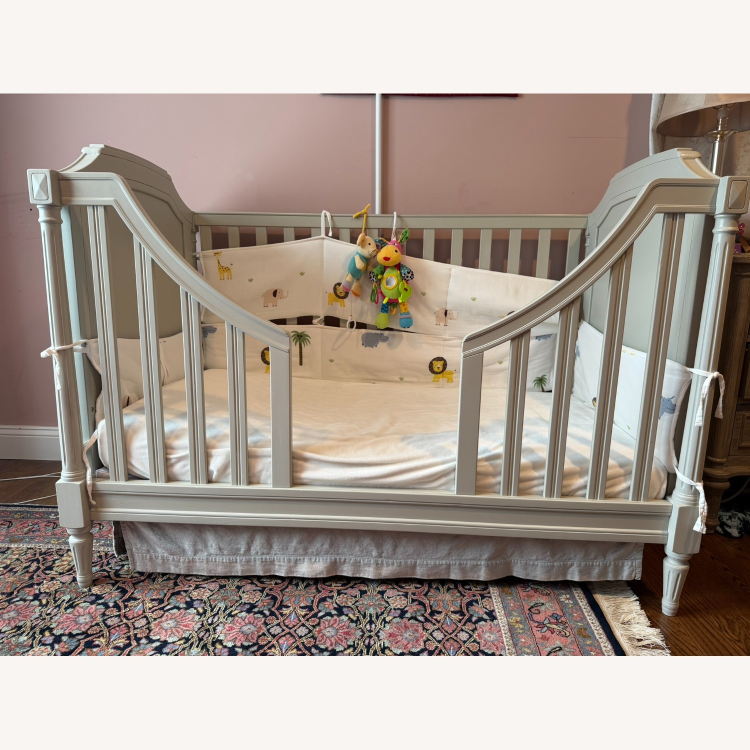 Pottery Barn Blythe Tufted Convertible Crib - image-2