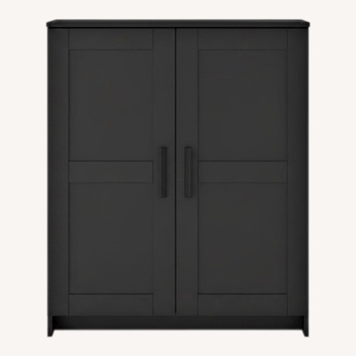 Used IKEA BRIMNES Cabinet With Doors, Black for sale on AptDeco