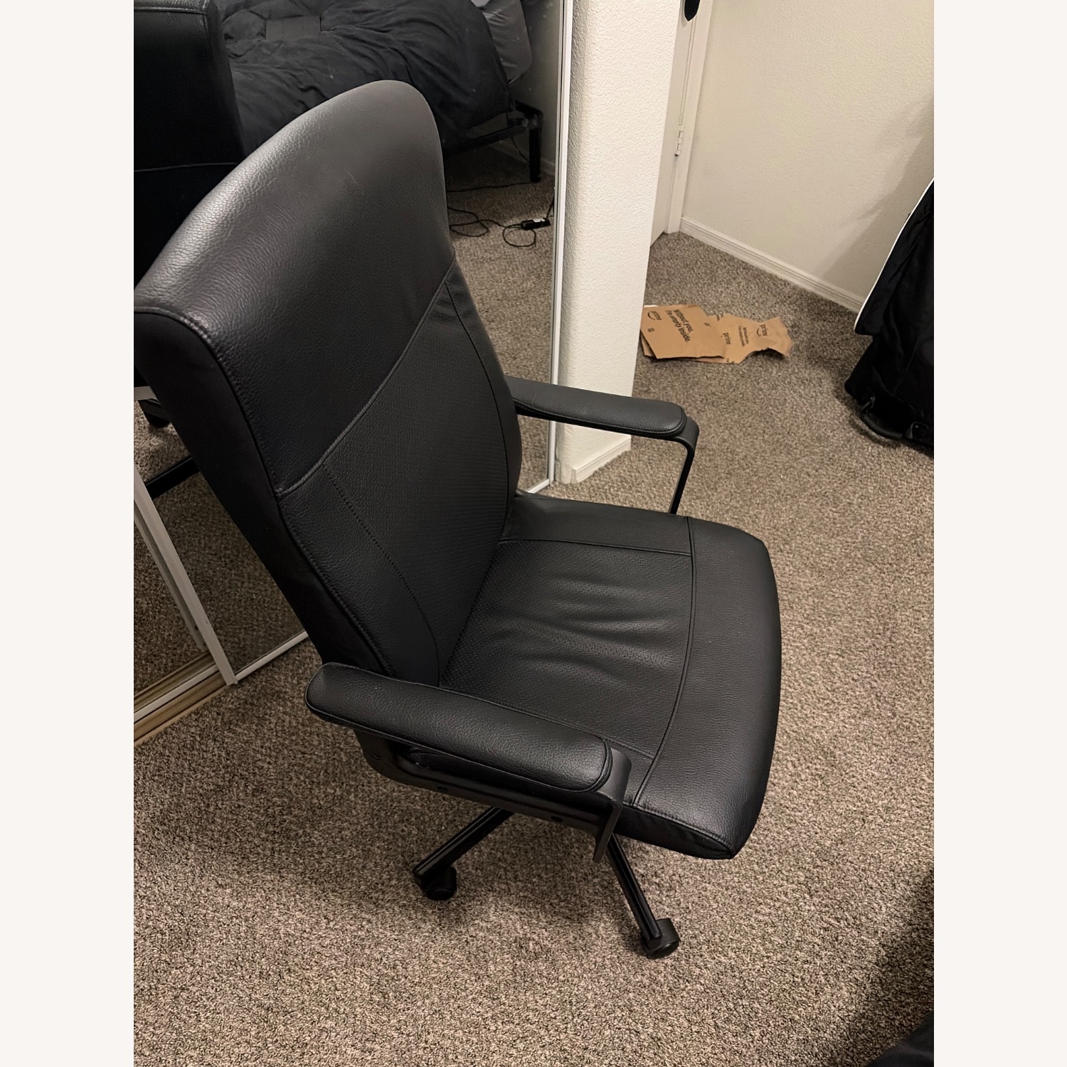 IKEA MILLBERGET Swivel Chair, Murum Black - image-1