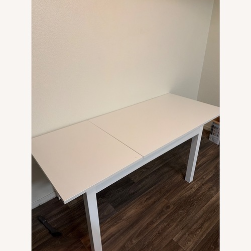 Used IKEA NÄSINGE Extendable Table, White for sale on AptDeco