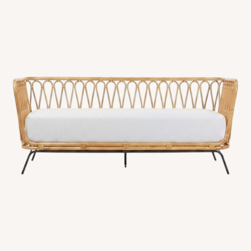 Used Crate & Barrel Rattan Daybed for sale on AptDeco