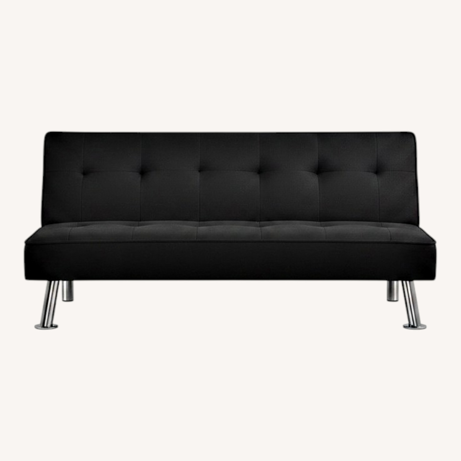 Walmart Dark Gray Fabric Futon - image-0