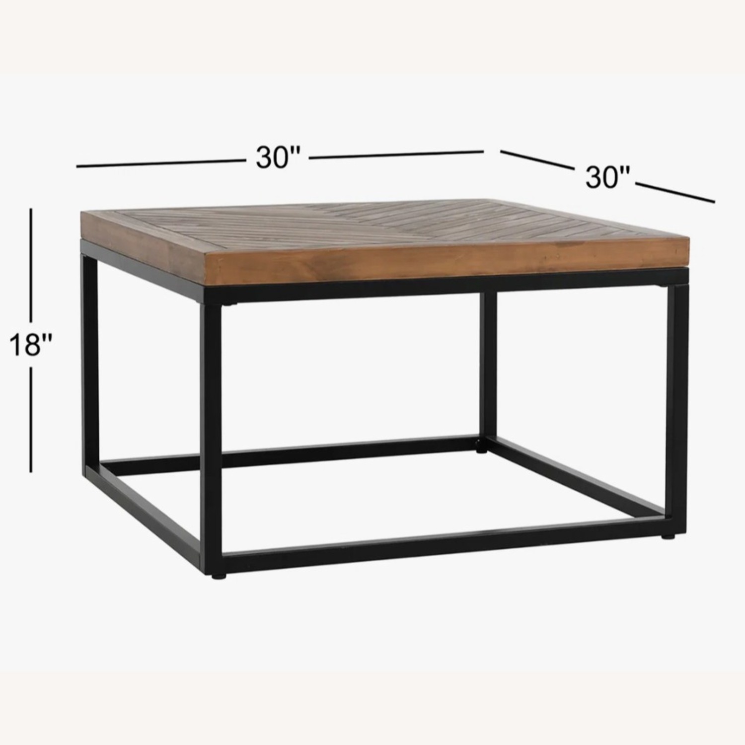 Lenes Solid Wood Single Coffee Table - image-3