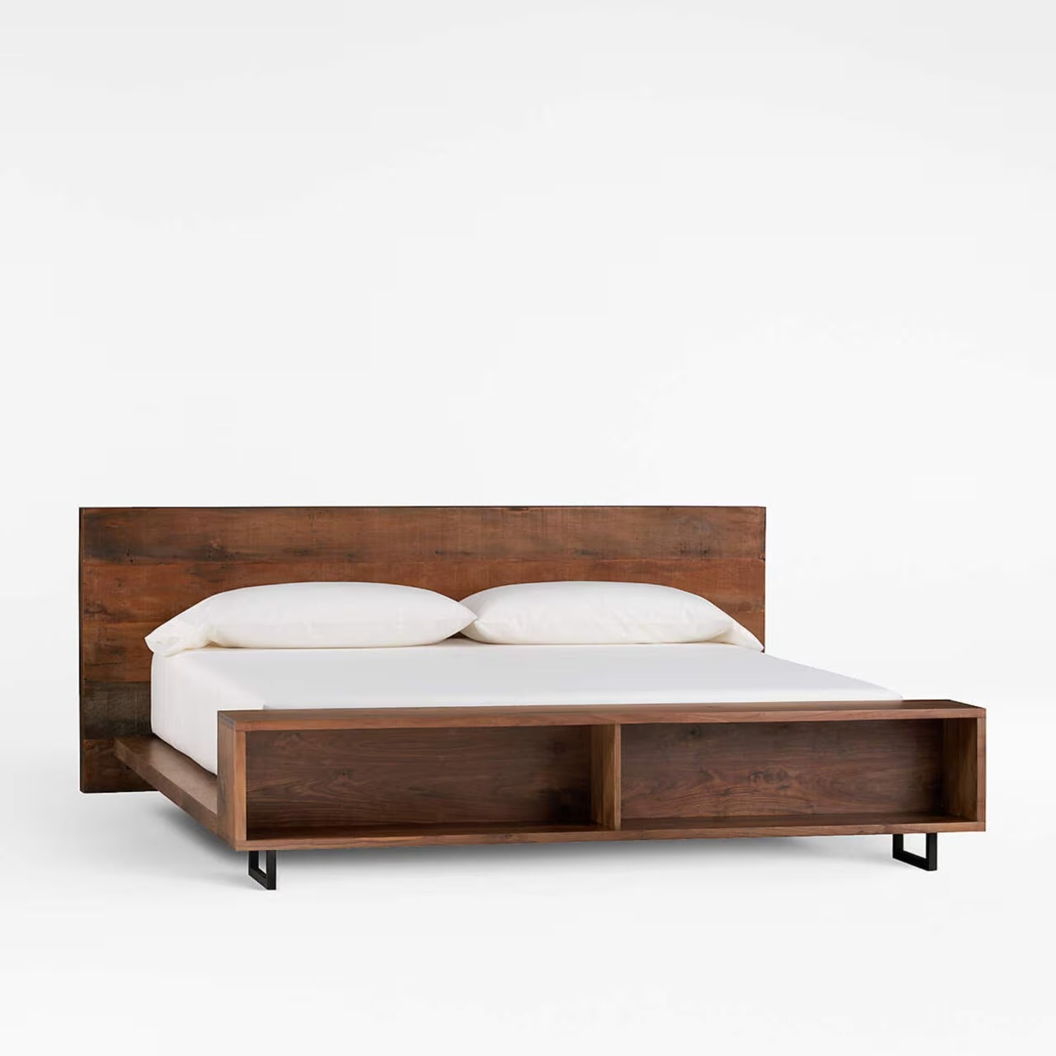 Crate & Barrel Atwood King Bed with Bookcase - image-5