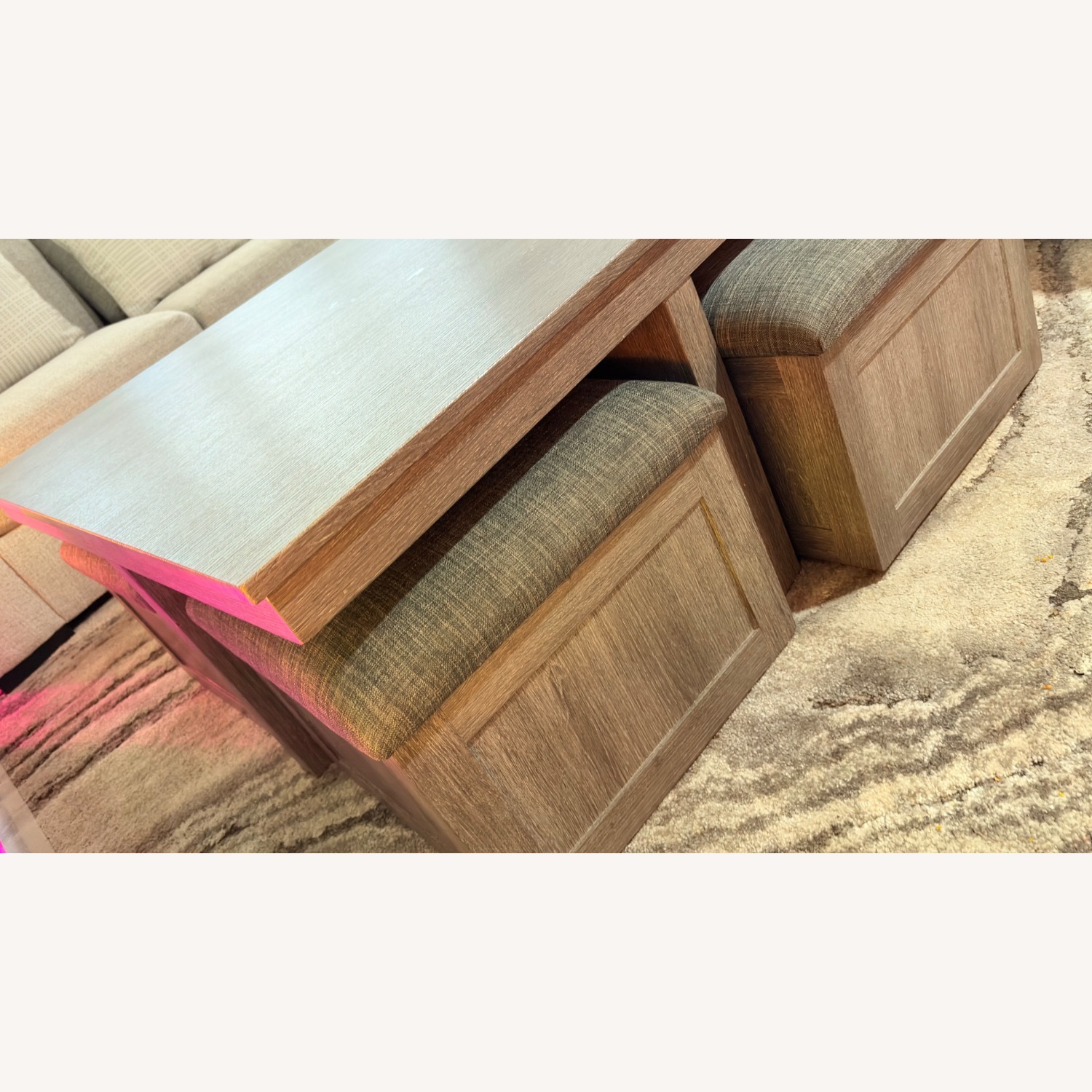 Vintage/Antique Finds Light Brown Coffee Table - image-5