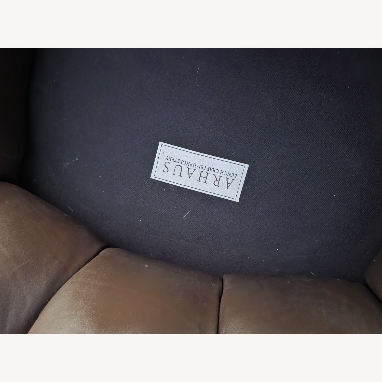 Arhaus Beacon Dark Brown Leather Armchairs - image-7