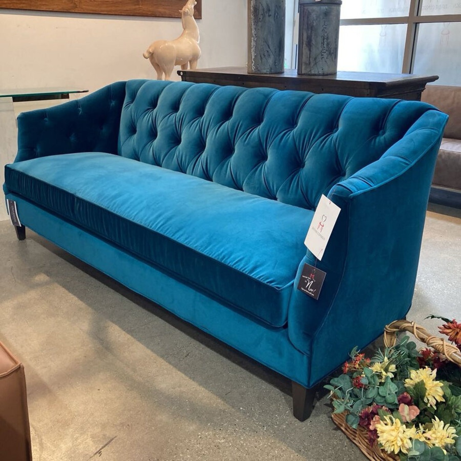 Universal Furniture Camby Sofa Teal - image-2