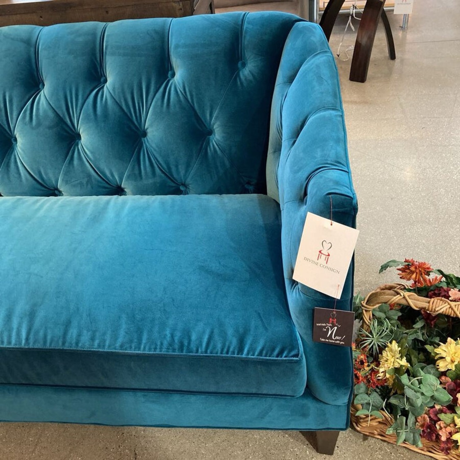 Universal Furniture Camby Sofa Teal - image-5