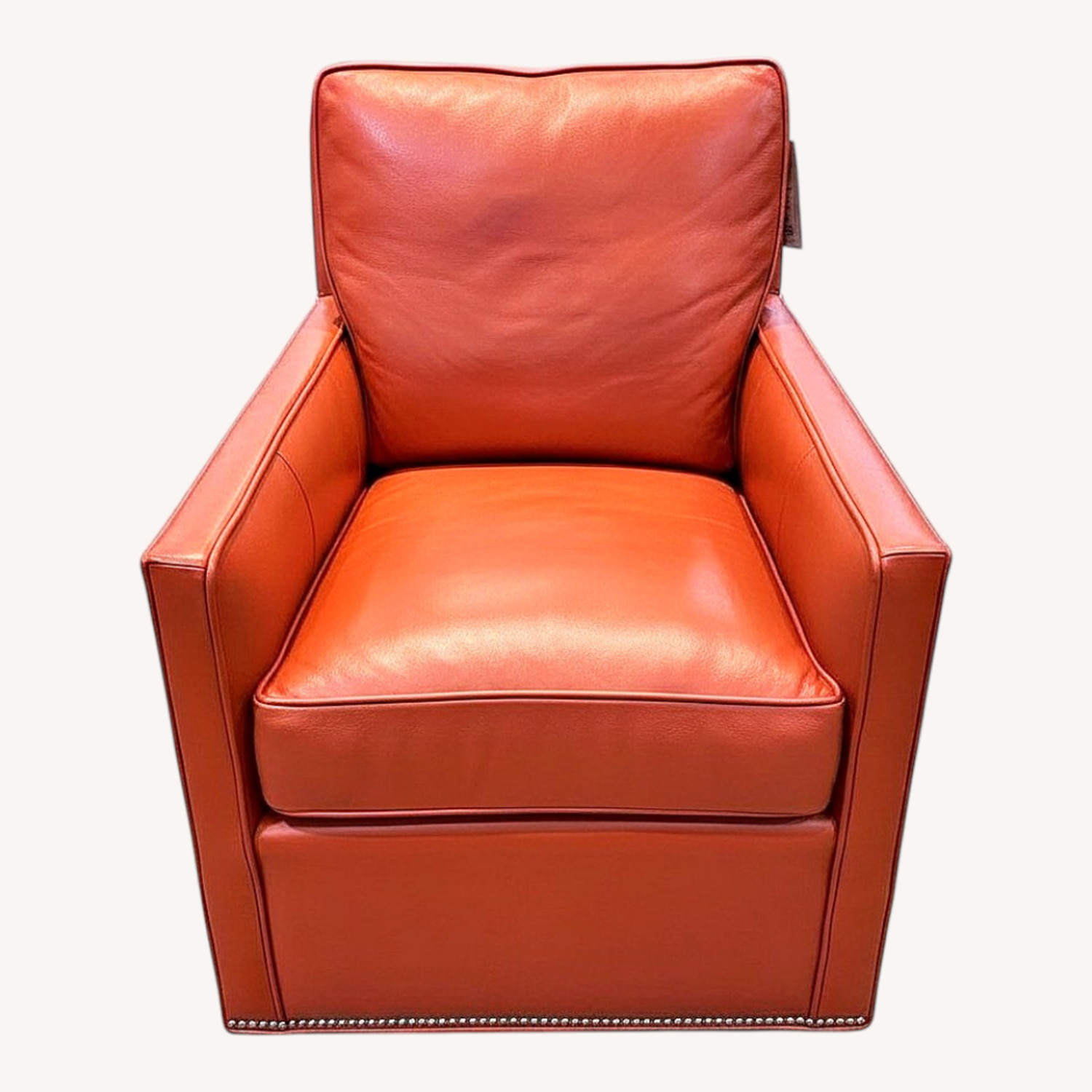 Top Grain Leather Katie Swivel Chair - image-0