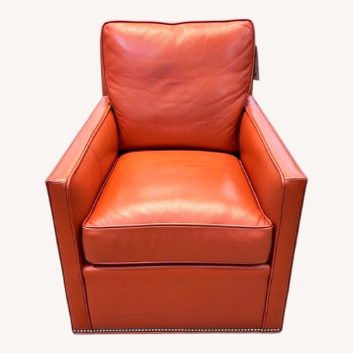 Used Top Grain Leather Katie Swivel Chair for sale on AptDeco