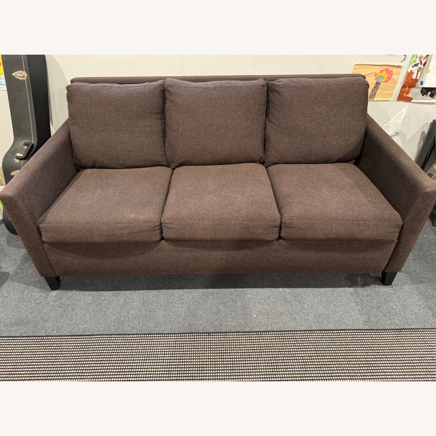 American Leather Hannah Dark Brown Sleeper Sofa - image-1