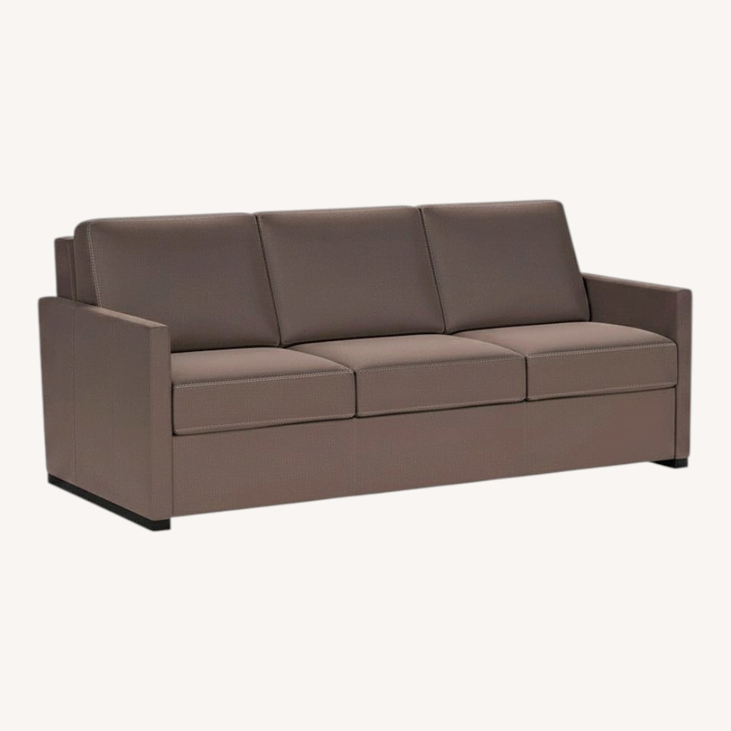 American Leather Hannah Dark Brown Sleeper Sofa - image-0