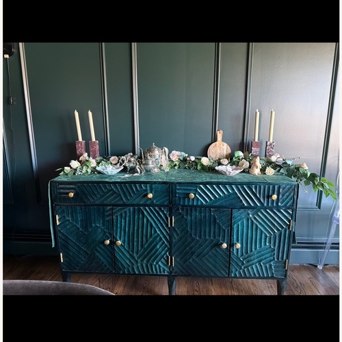 Used Hand Carved Paje Buffet Credenza for sale on AptDeco