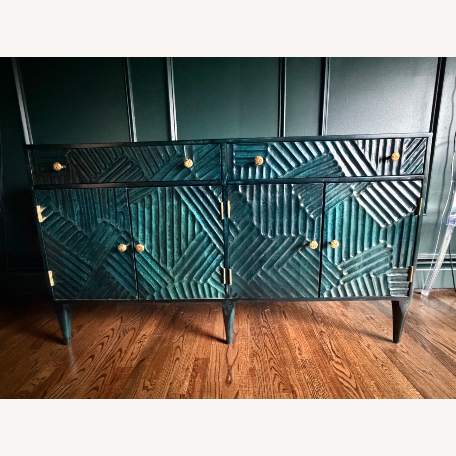 Hand Carved Paje Buffet Credenza - image-2