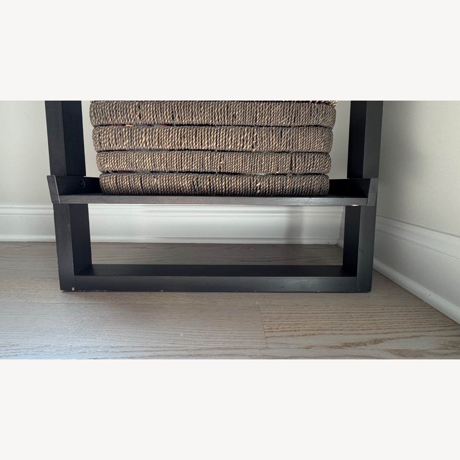 Crate & Barrel Dark Gray Wood Bookcase - image-6