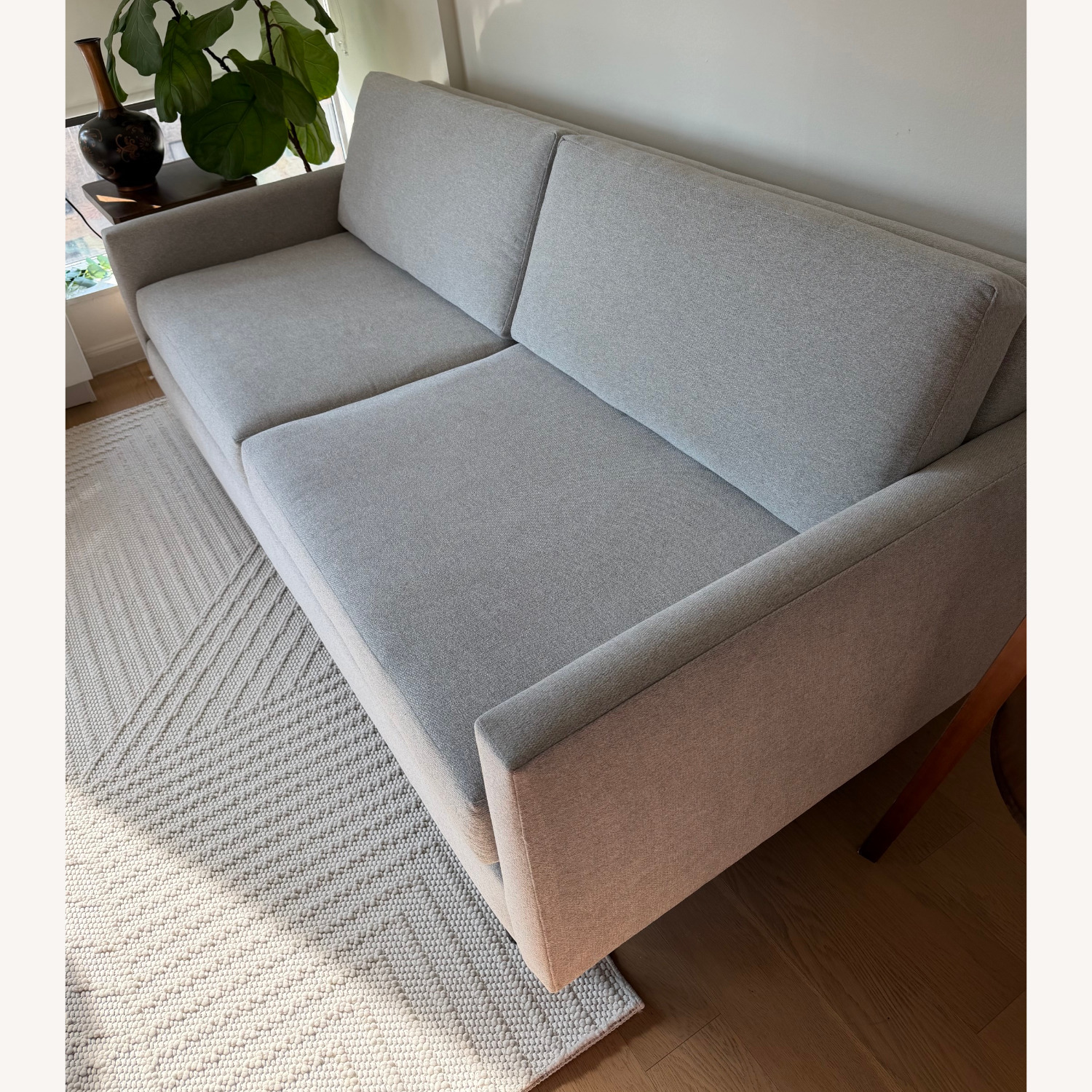 Apt2b Scott Light Gray Fabric 3+ Seater Sofa - image-2