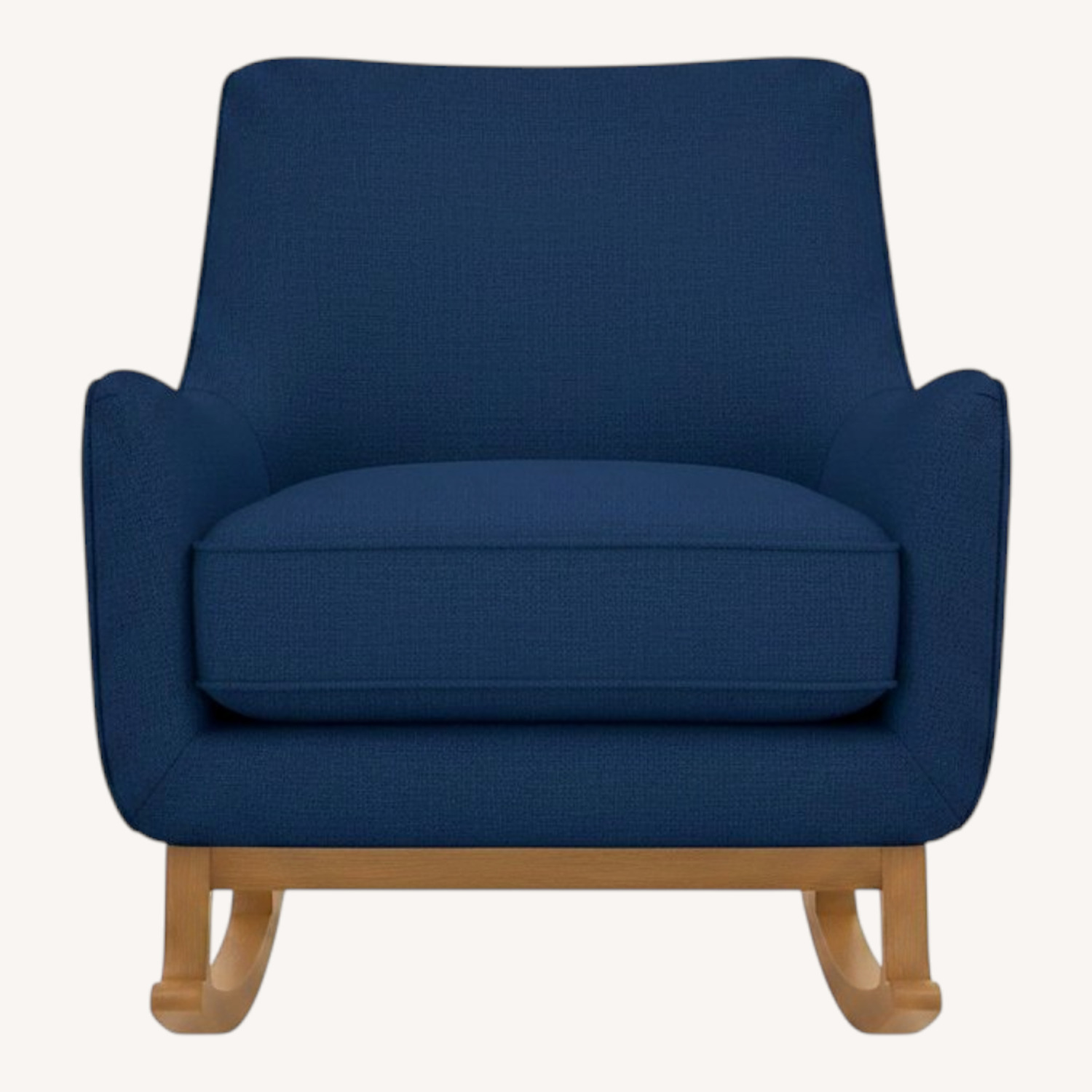 Room & Board Quinn Blue Velvet Rocking Chair - image-0