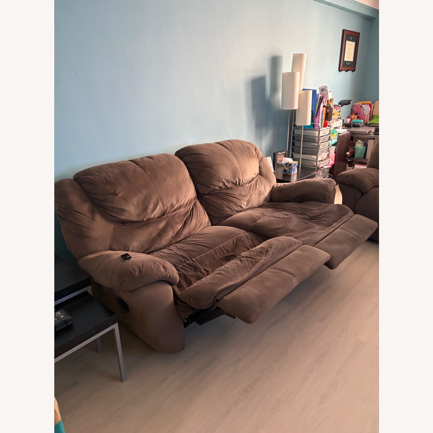 Bob's Discount Furniture Brava Dark Brown 2 Seater Sofa - image-1