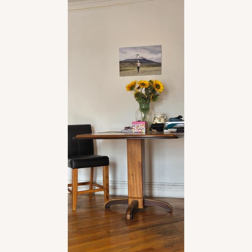 Used Counter Height Hard Wood Dining Table for sale on AptDeco