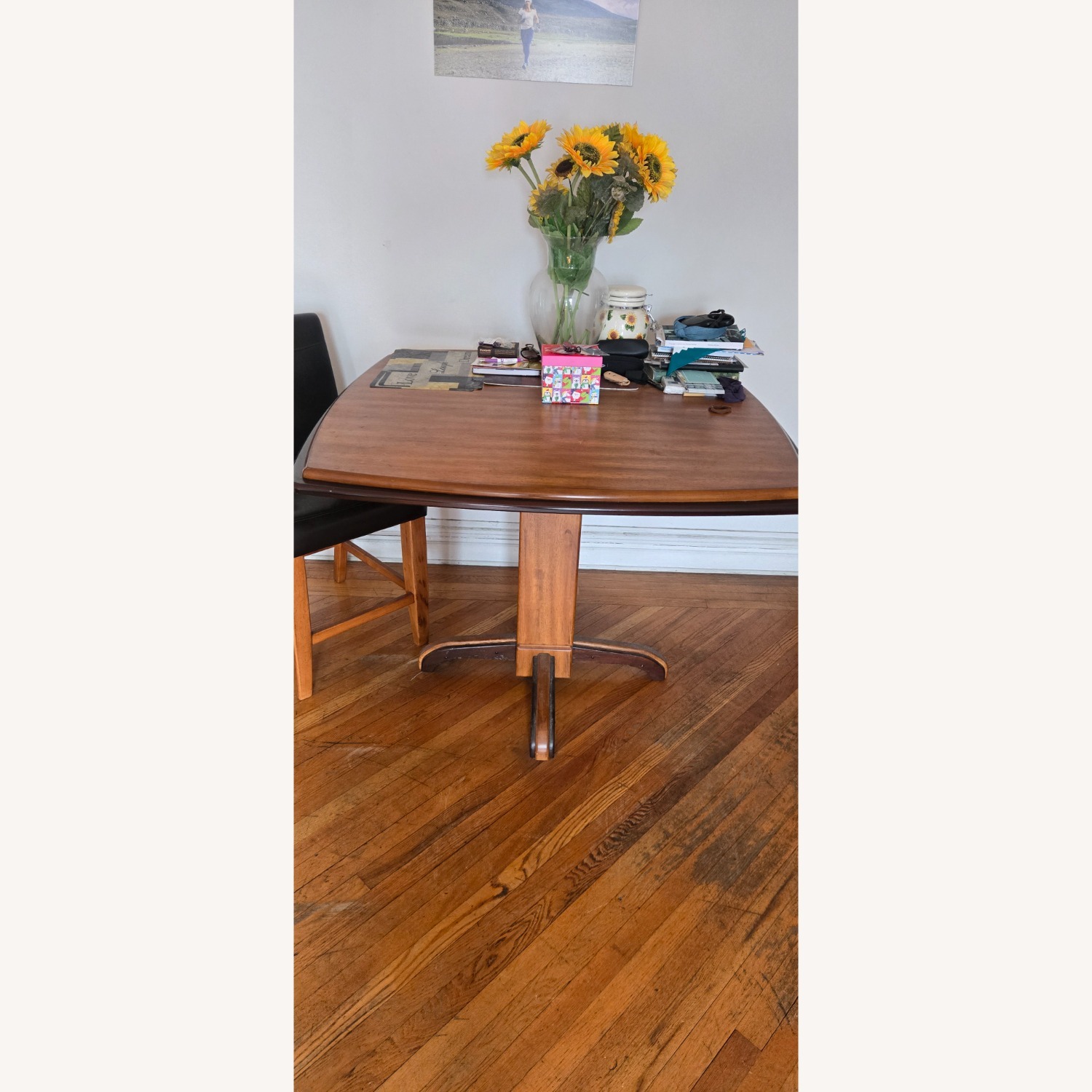 Counter Height Hard Wood Dining Table - image-2