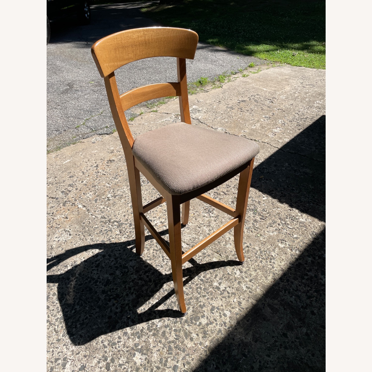 Pottery Barn Natural Wood Stools - image-1