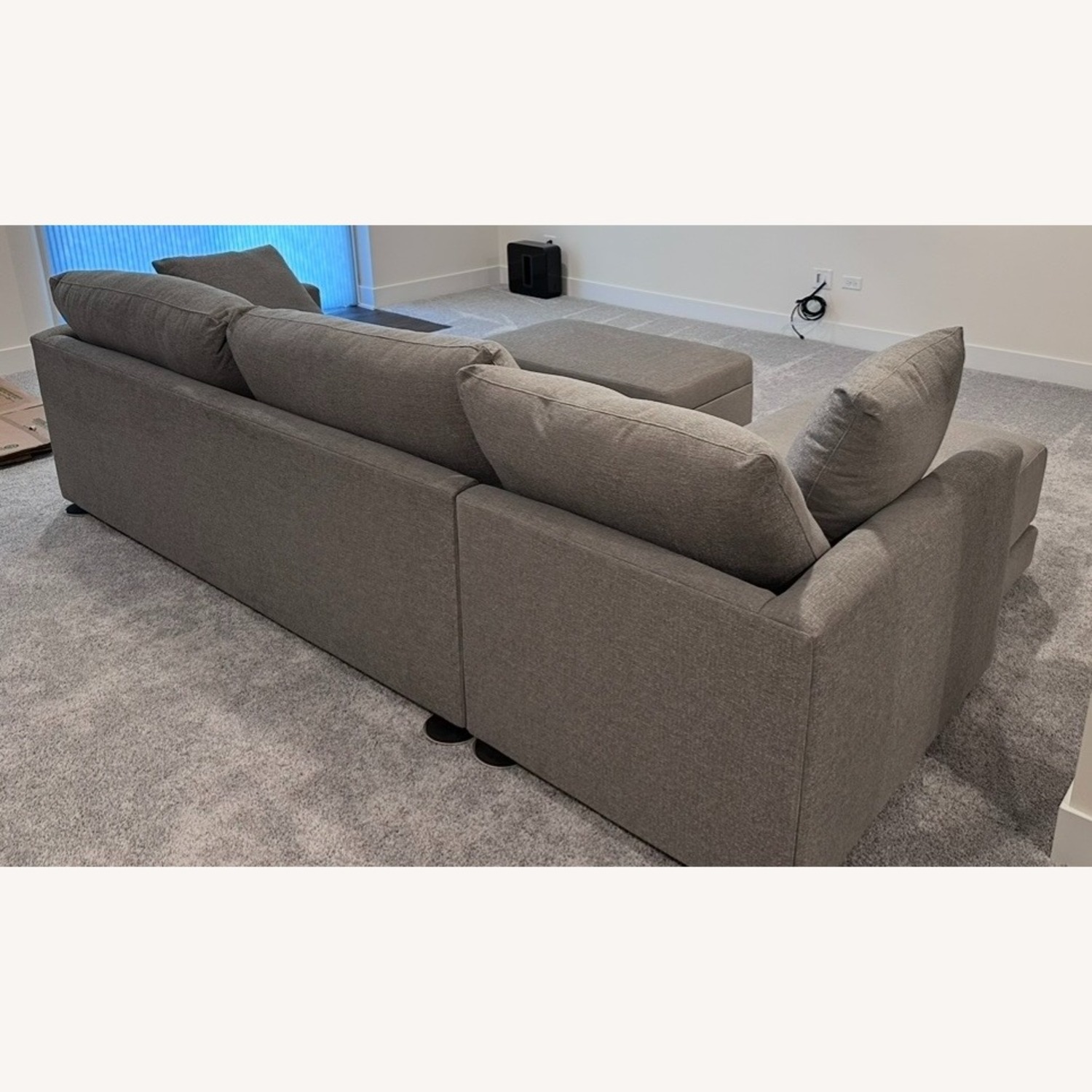 Crate & Barrel Gather Light Gray 2 Piece Sectional - image-3