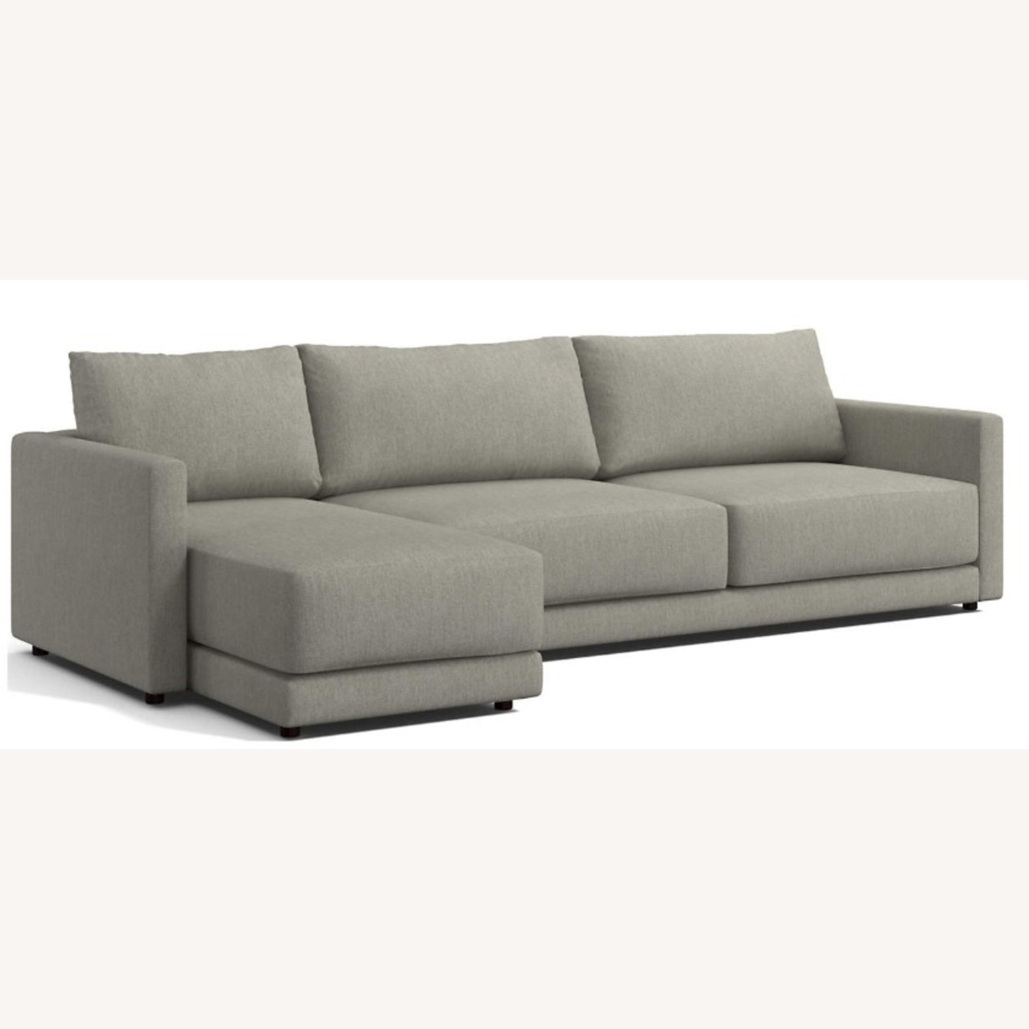 Crate & Barrel Gather Light Gray 2 Piece Sectional - image-1