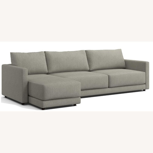 Used Crate & Barrel Gather Light Gray 2 Piece Sectional for sale on AptDeco