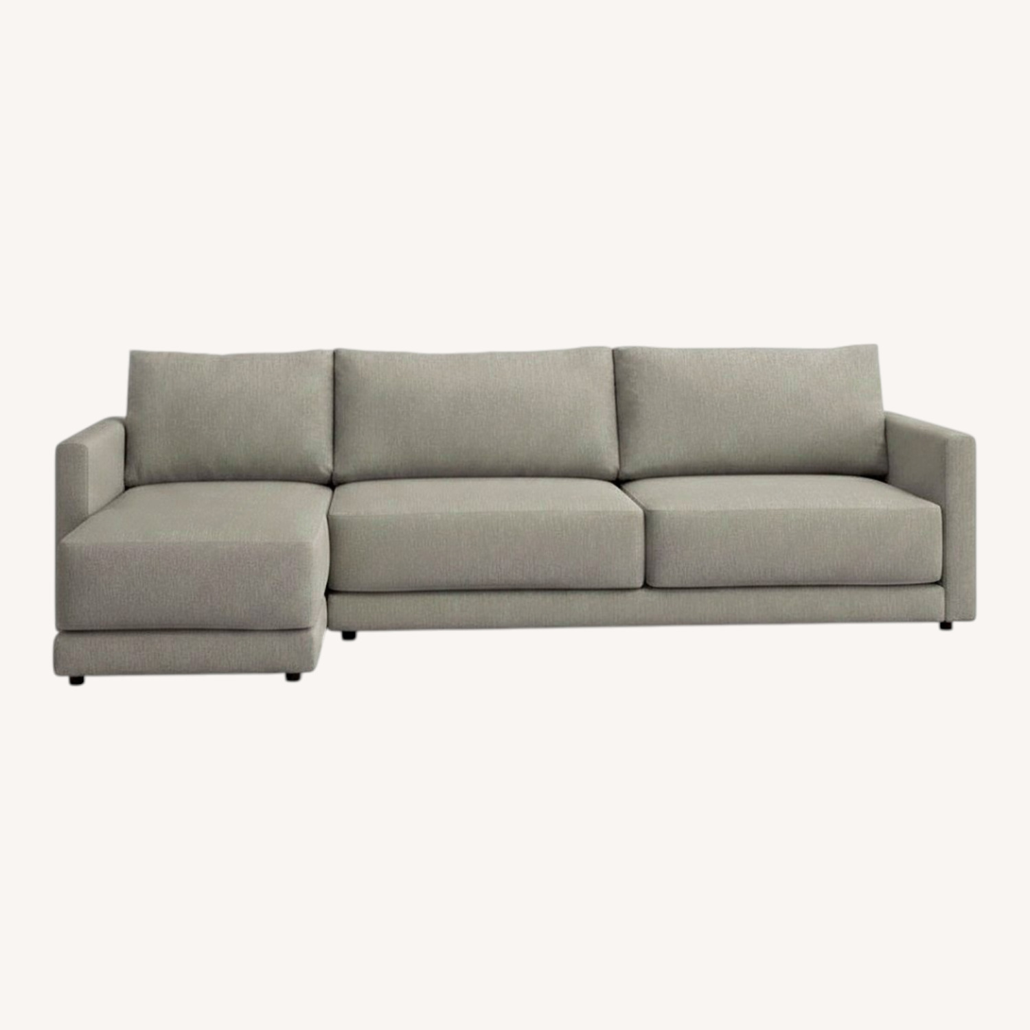Crate & Barrel Gather Light Gray 2 Piece Sectional - image-0