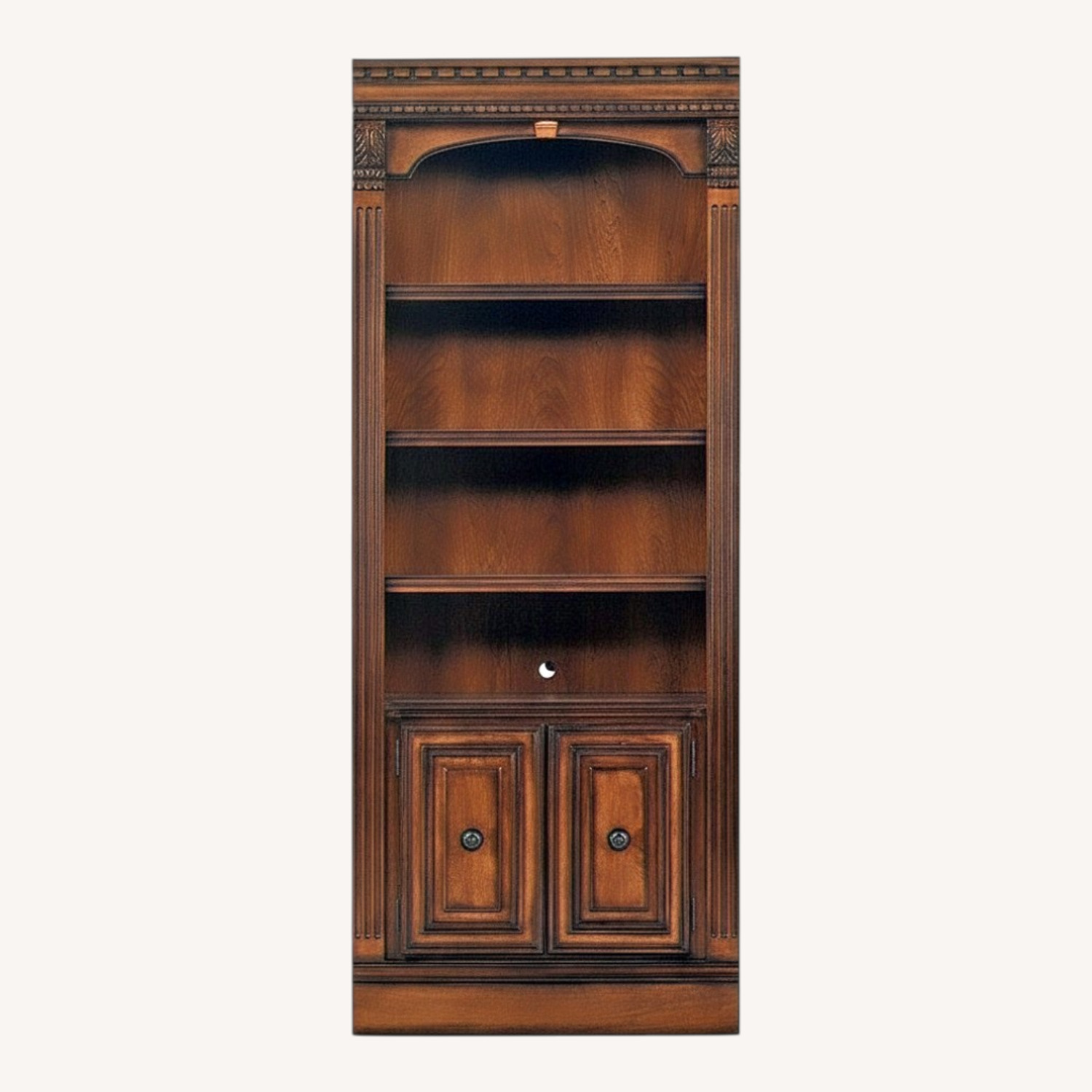 Set of 2 Dark Wook Book Cases - image-0