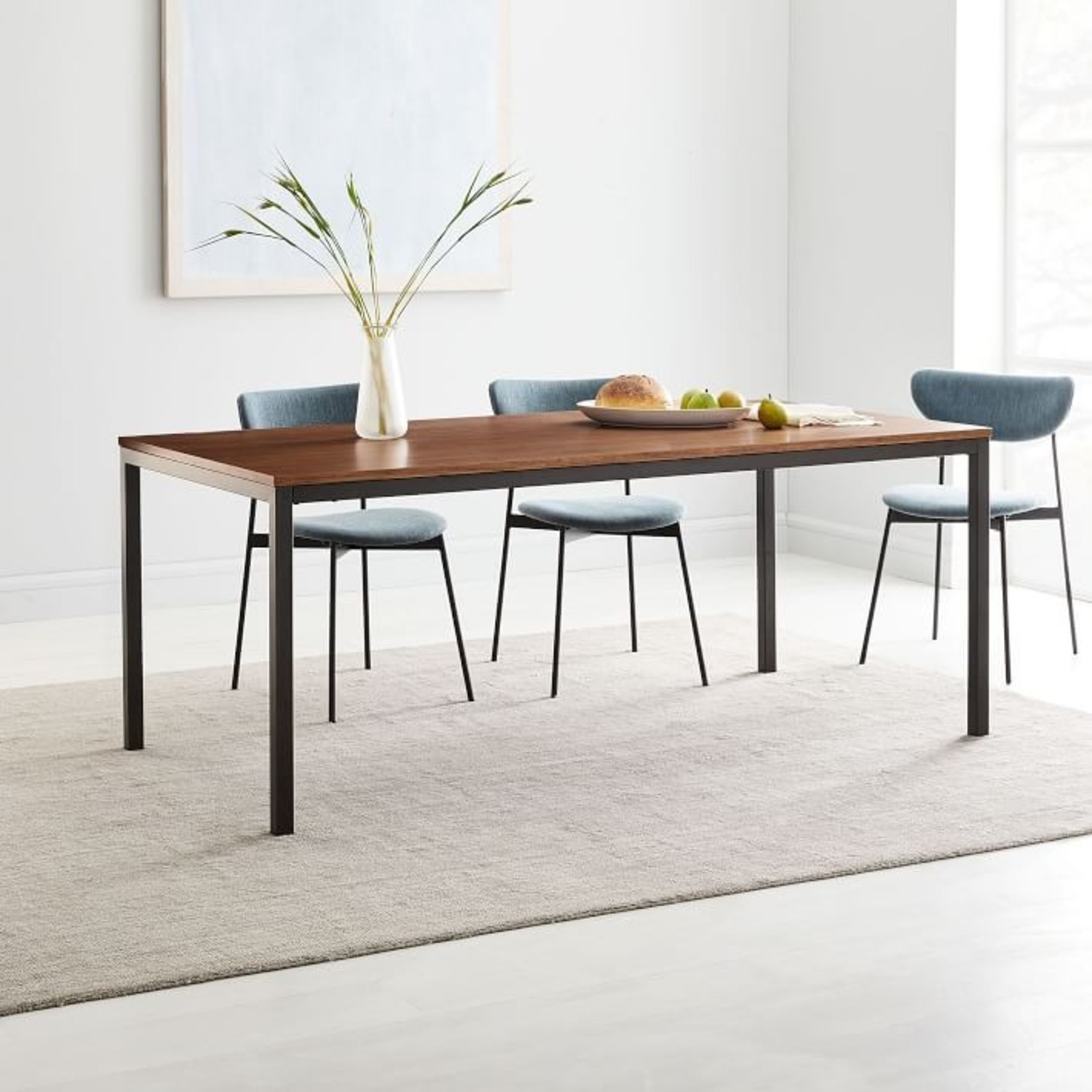 West Elm Frame Parsons 72" Dining Table, Walnut - image-4