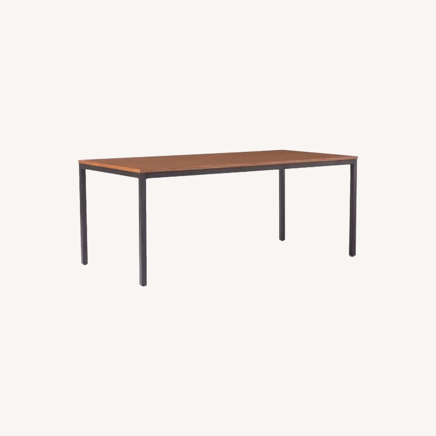 West Elm Frame Parsons 72" Dining Table, Walnut - image-5