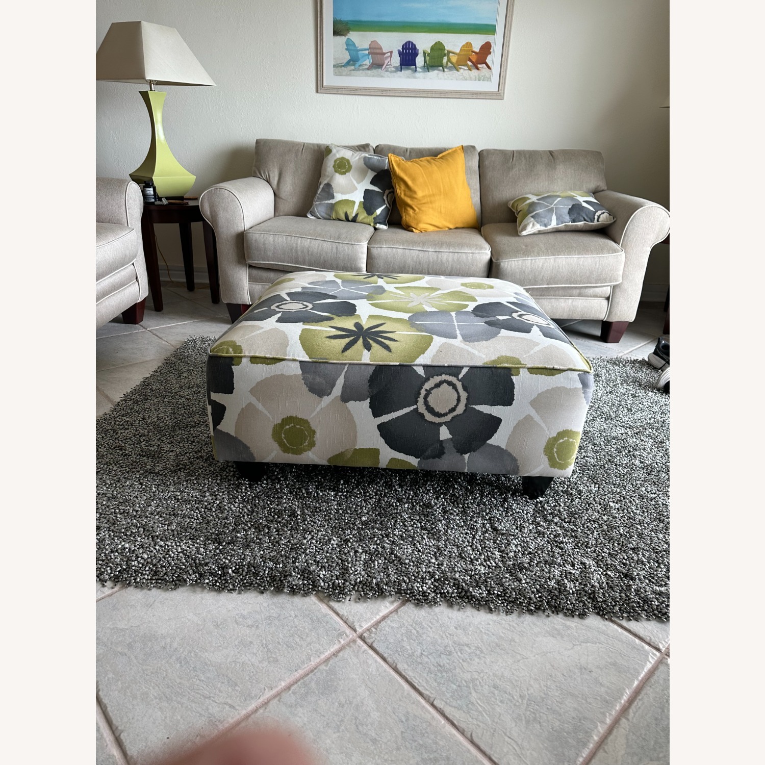 Rooms To Go Fabric Ottoman - image-2