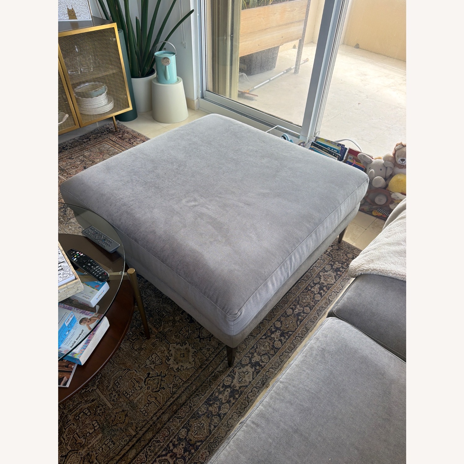 West Elm Andes Sofa with Ottoman - image-6