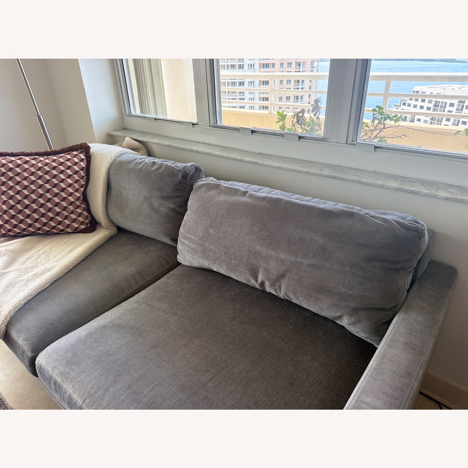 West Elm Andes Sofa with Ottoman - image-5