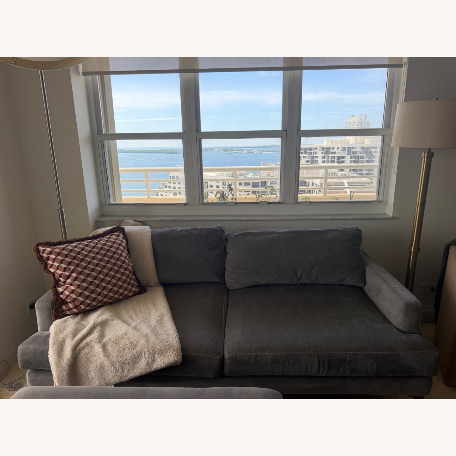 West Elm Andes Sofa with Ottoman - image-1